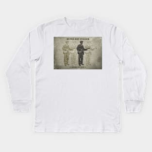 Blind Boy Fuller - American Icon Kids Long Sleeve T-Shirt